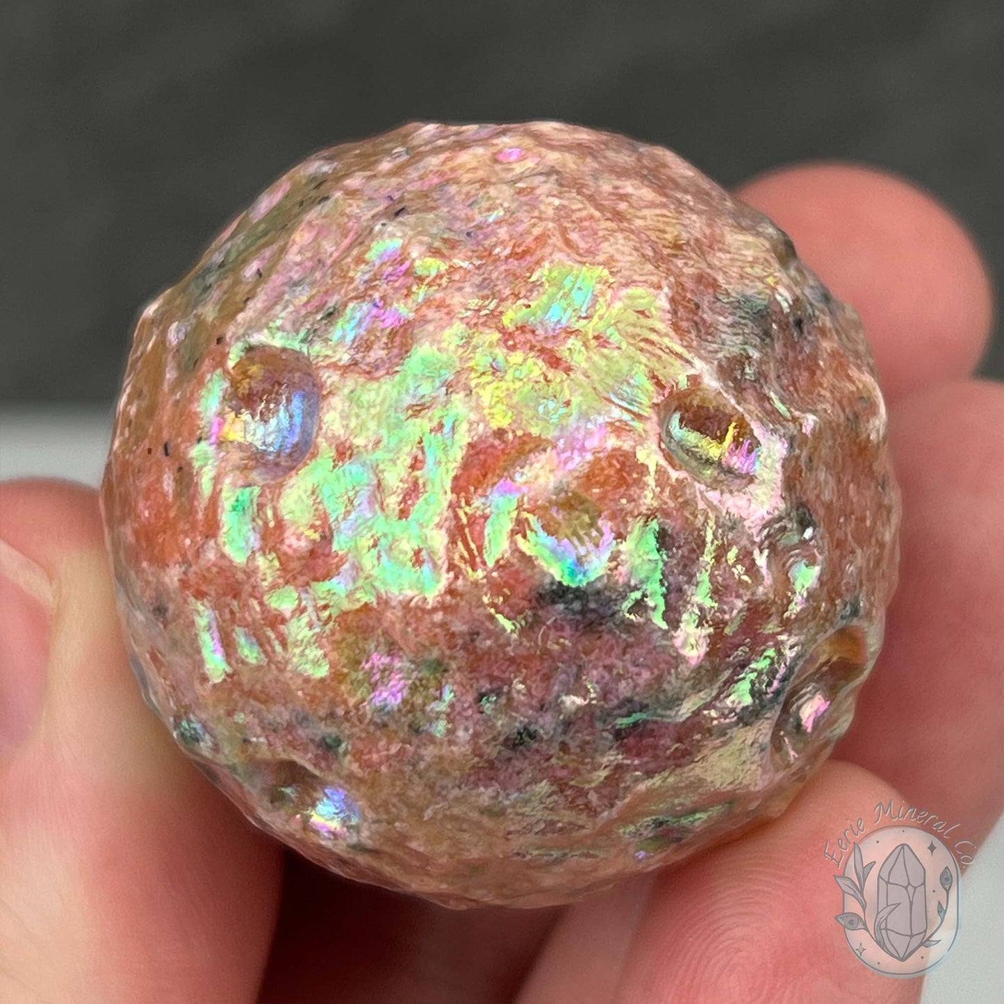 Angel Aura Sunstone Planetary Moon Carvings