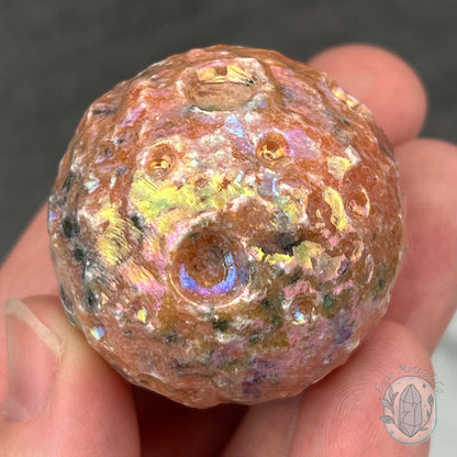 Angel Aura Sunstone Planetary Moon Carvings