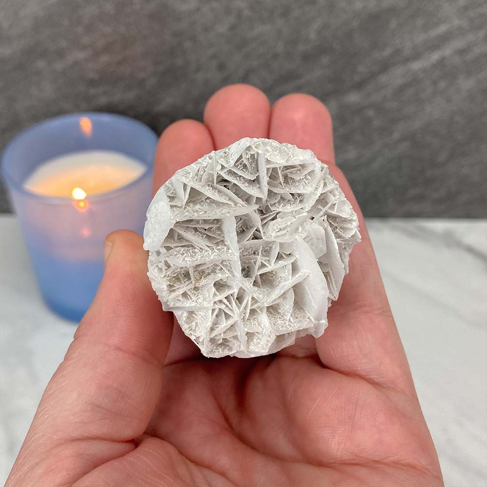 Bladed (Paper) Calcite Elephant Carving