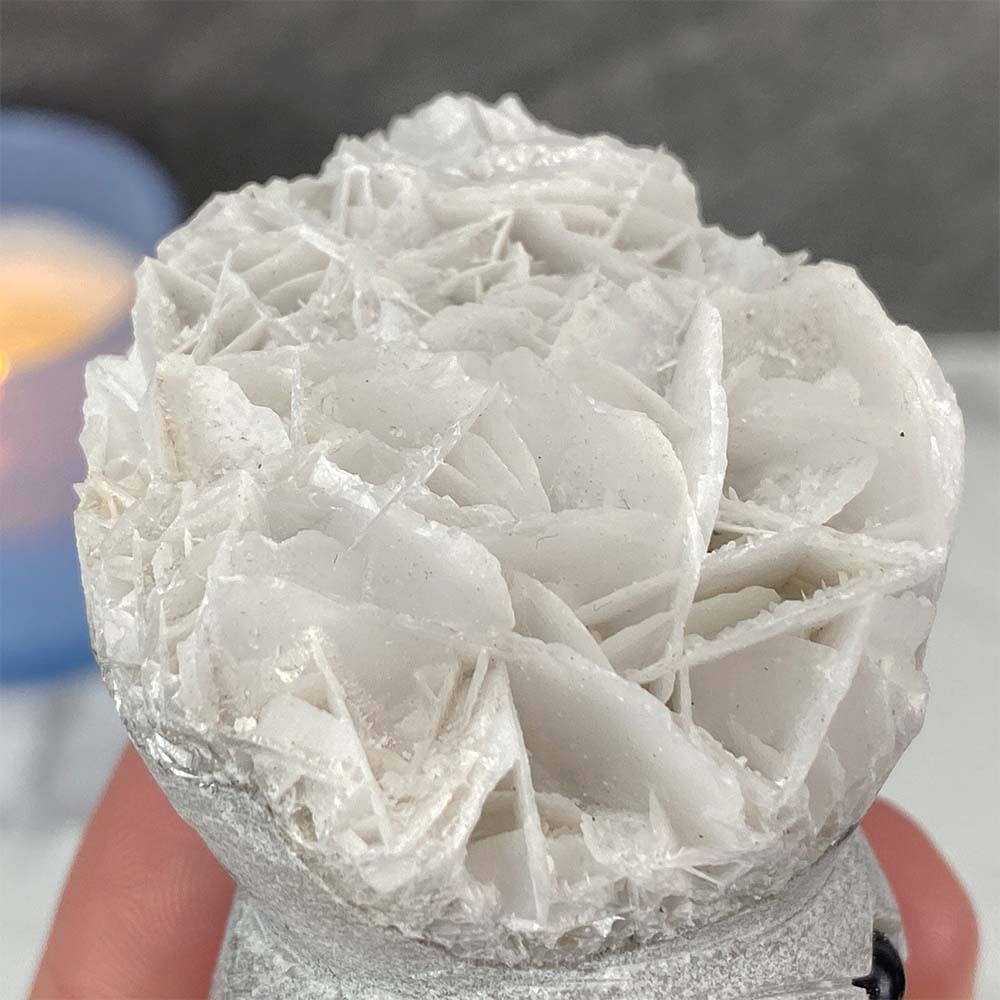 Bladed (Paper) Calcite Elephant Carving