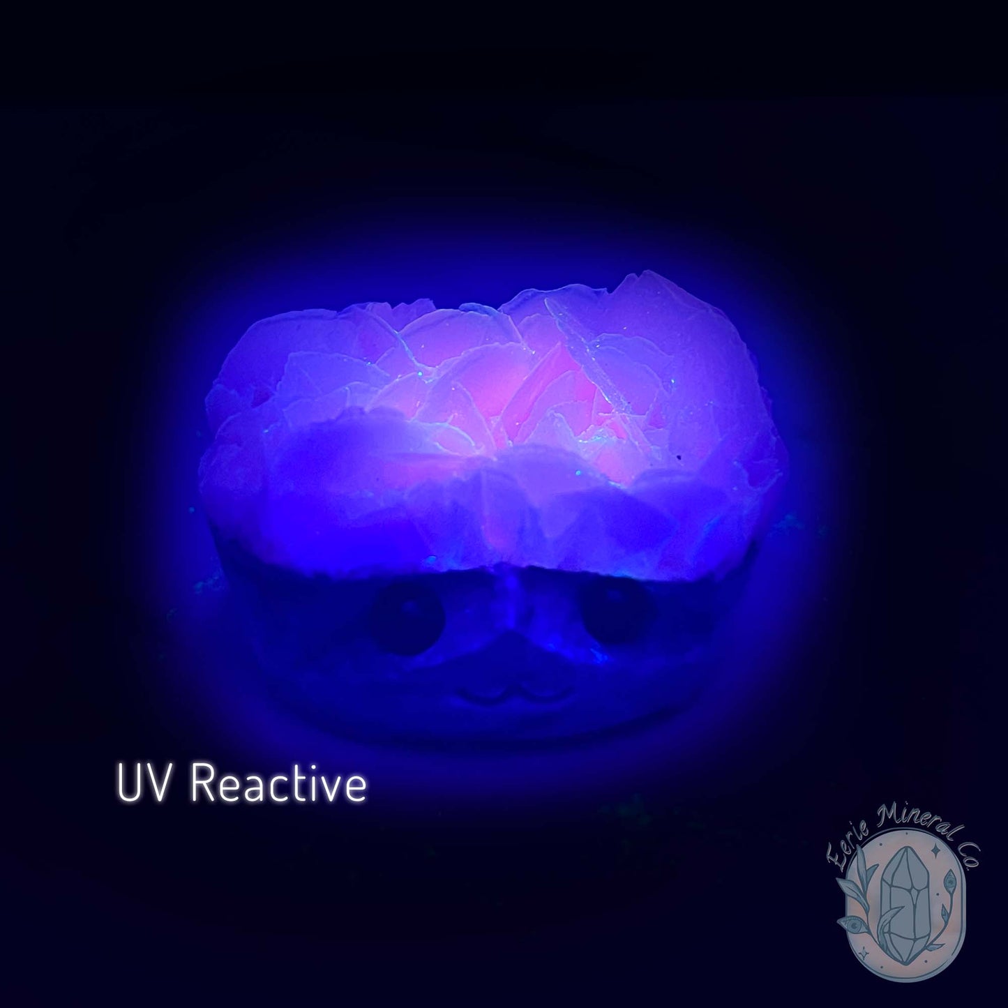 UV Reactive Bladed Calcite Hedgehog Specimen
