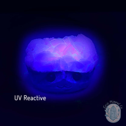 UV Reactive Bladed Calcite Hedgehog Specimen