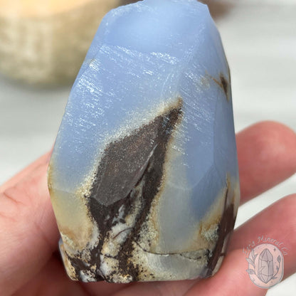 Blue Chalcedony Hedgehog Carving Specimen