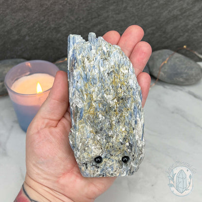 Tall Blue Kyanite Hedgehog Carving Specimen