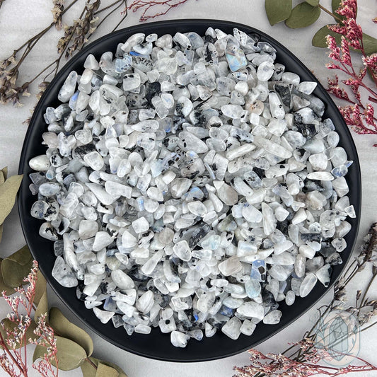 Polished Blue Moonstone Chips