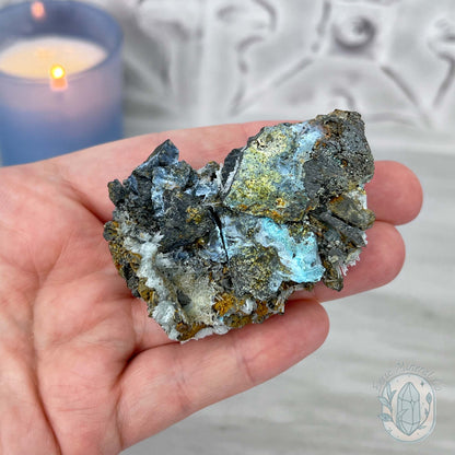 Delicate Blue Needle Aragonite Specimen