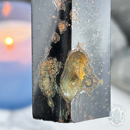 Polished Blue Tiger Eye (Crocidolite) Tower