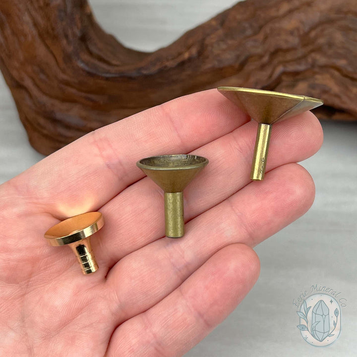 Brass Colored Sphere Holder Stand Replacement Part