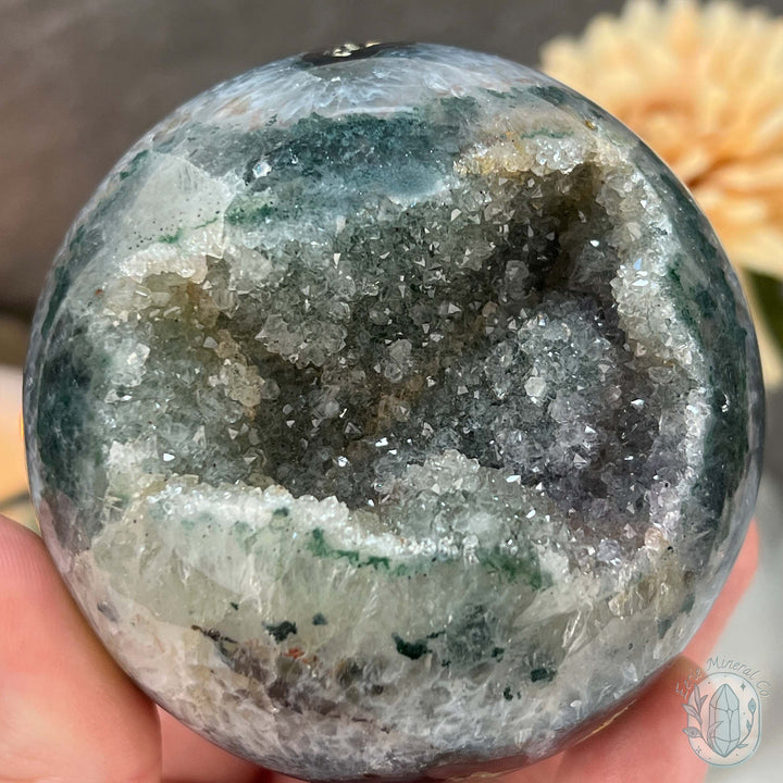 Polished Brazilian Druzy Amethyst Sphere