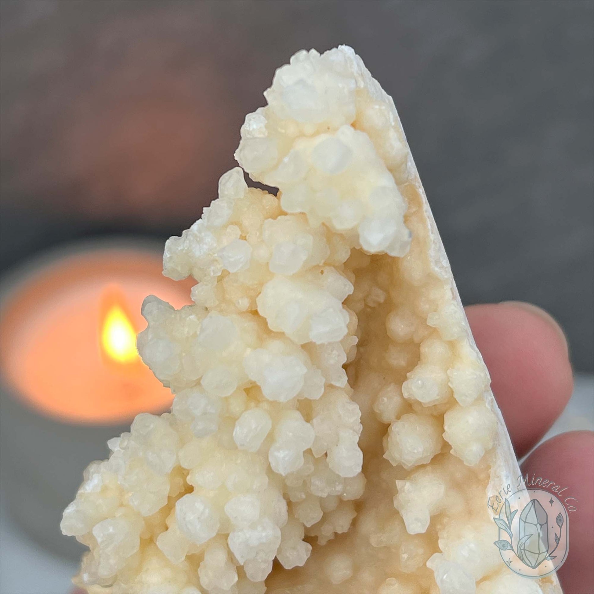 Yunnan Province Creamy Calcite Cave Stalactite Specimen