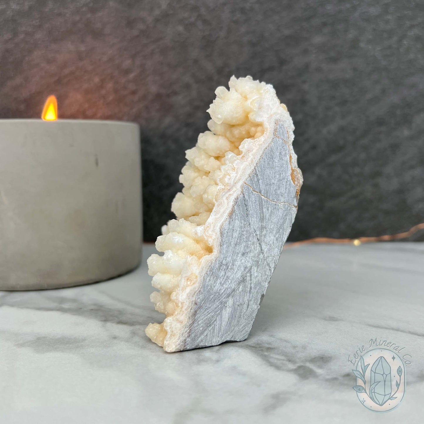 Yunnan Province Creamy Calcite Cave Stalactite Specimen