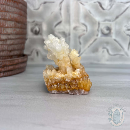Natural Druzy Cave Calcite Stalactite Specimen