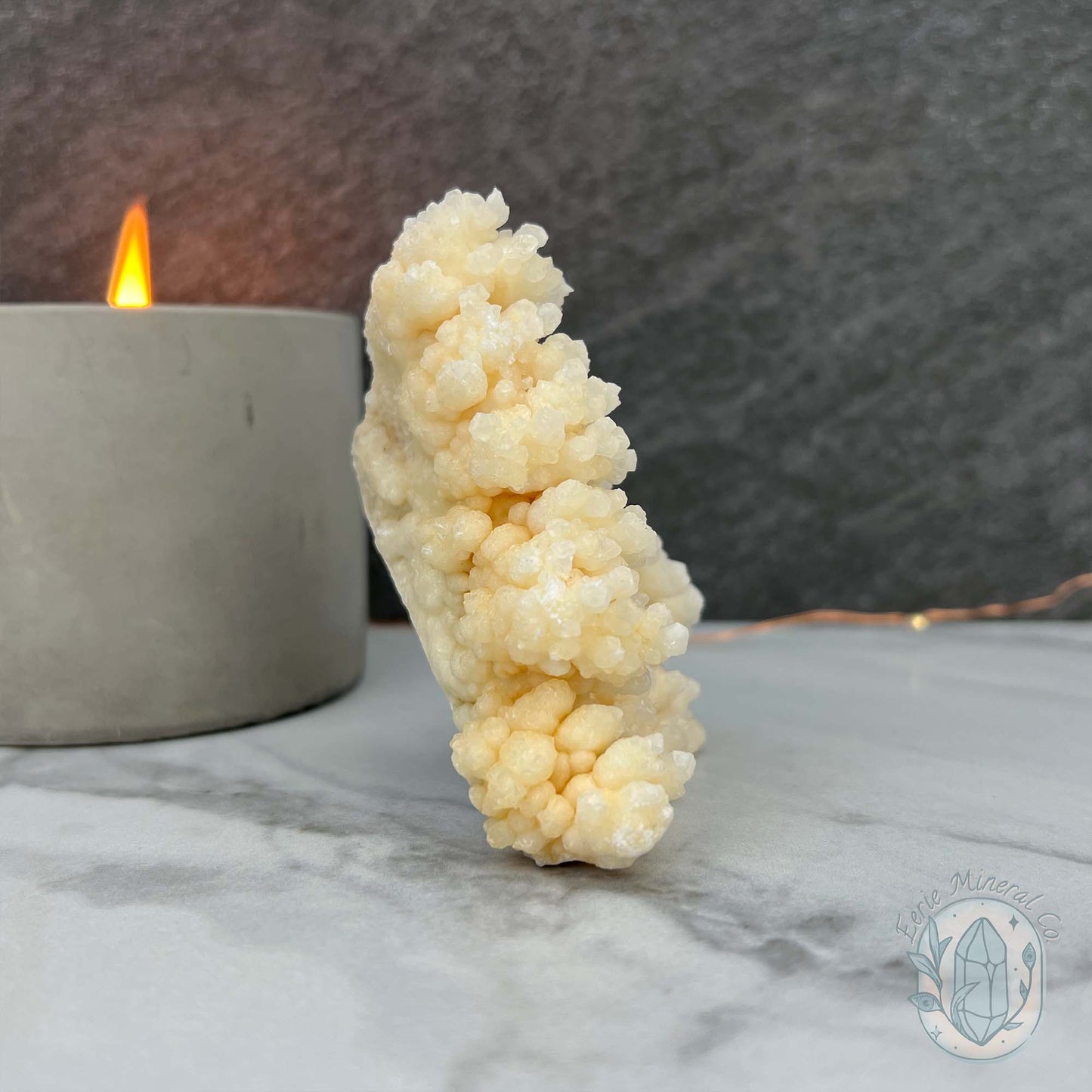 Yunnan Province Creamy Calcite Cave Stalactite Specimen
