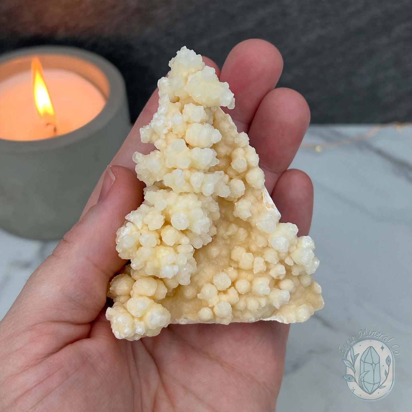 Yunnan Province Creamy Calcite Cave Stalactite Specimen