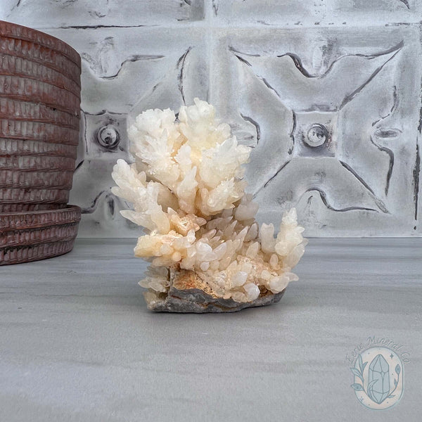 Natural Druzy Cave Calcite Stalactite Specimen