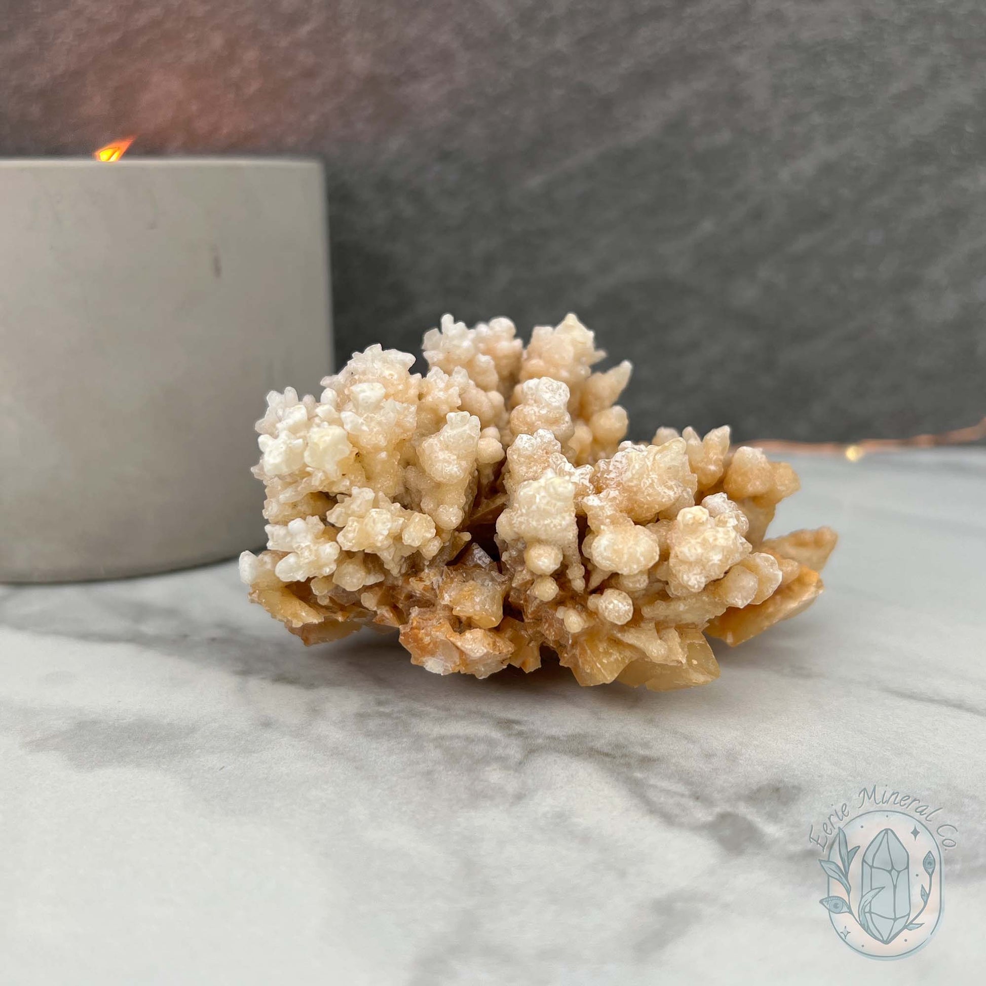 Yunnan Province Creamy Calcite Cave Stalactite Specimen