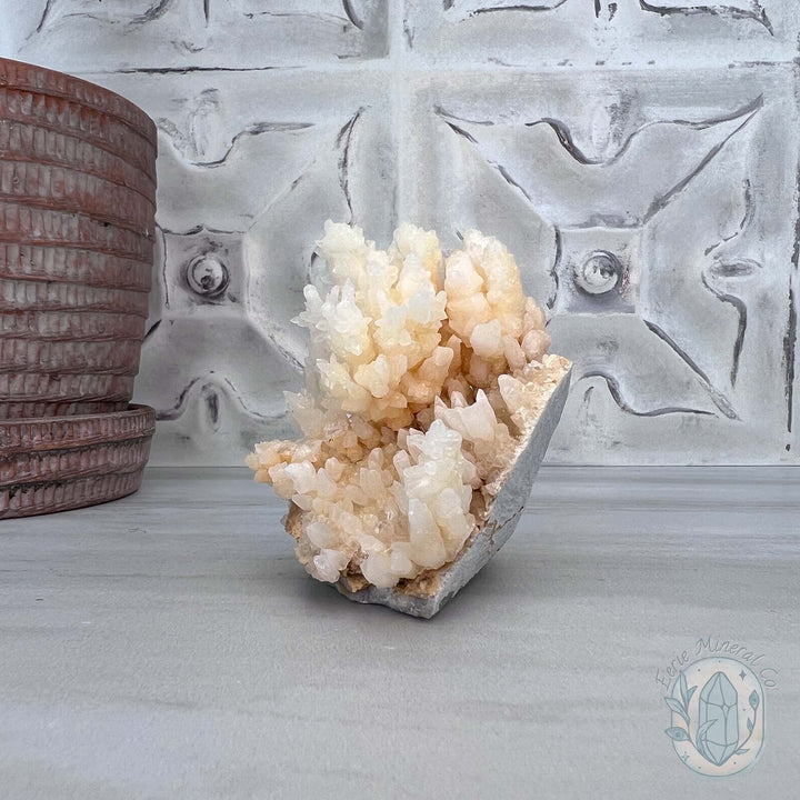 Natural Druzy Cave Calcite Stalactite Specimen