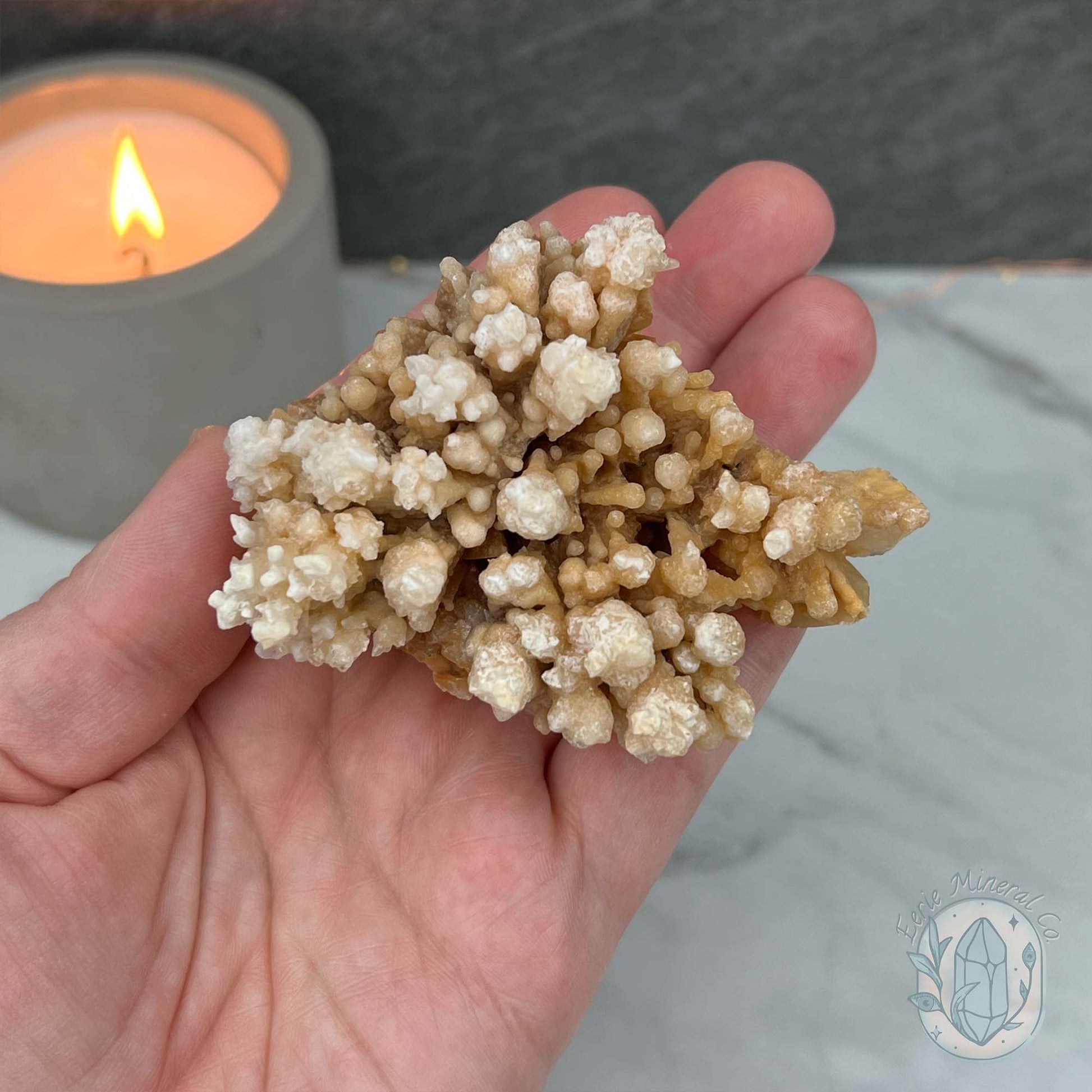 Yunnan Province Creamy Calcite Cave Stalactite Specimen