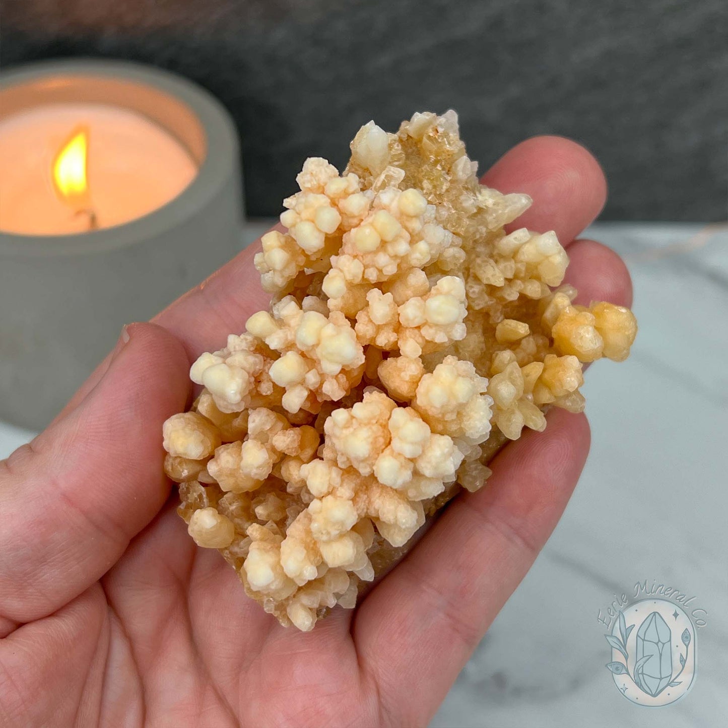 Yunnan Province Creamy Calcite Cave Stalactite Specimen