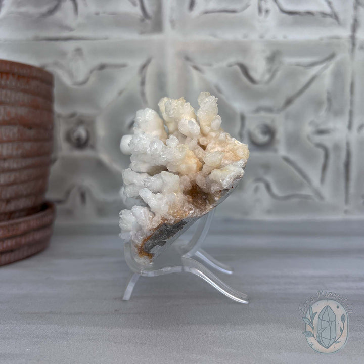 Natural Druzy Cave Calcite Stalactite Specimen