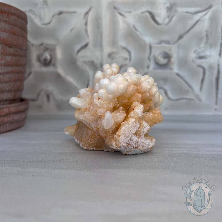 Natural Druzy Cave Calcite Stalactite Specimen