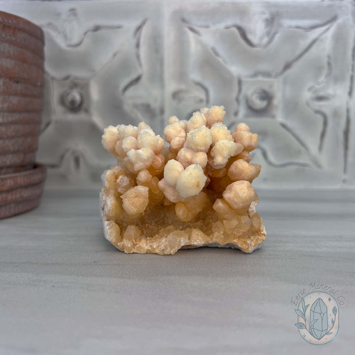 Natural Druzy Cave Calcite Stalactite Specimen