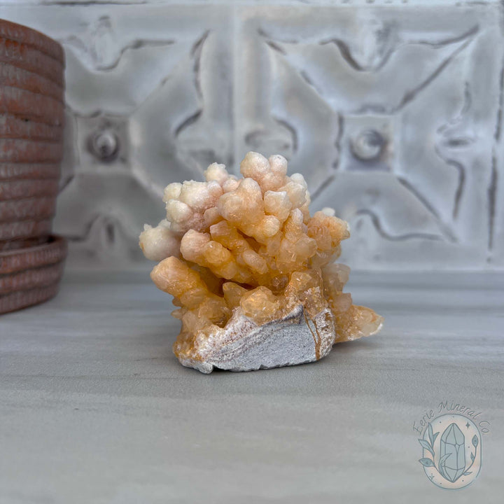 Natural Druzy Cave Calcite Stalactite Specimen