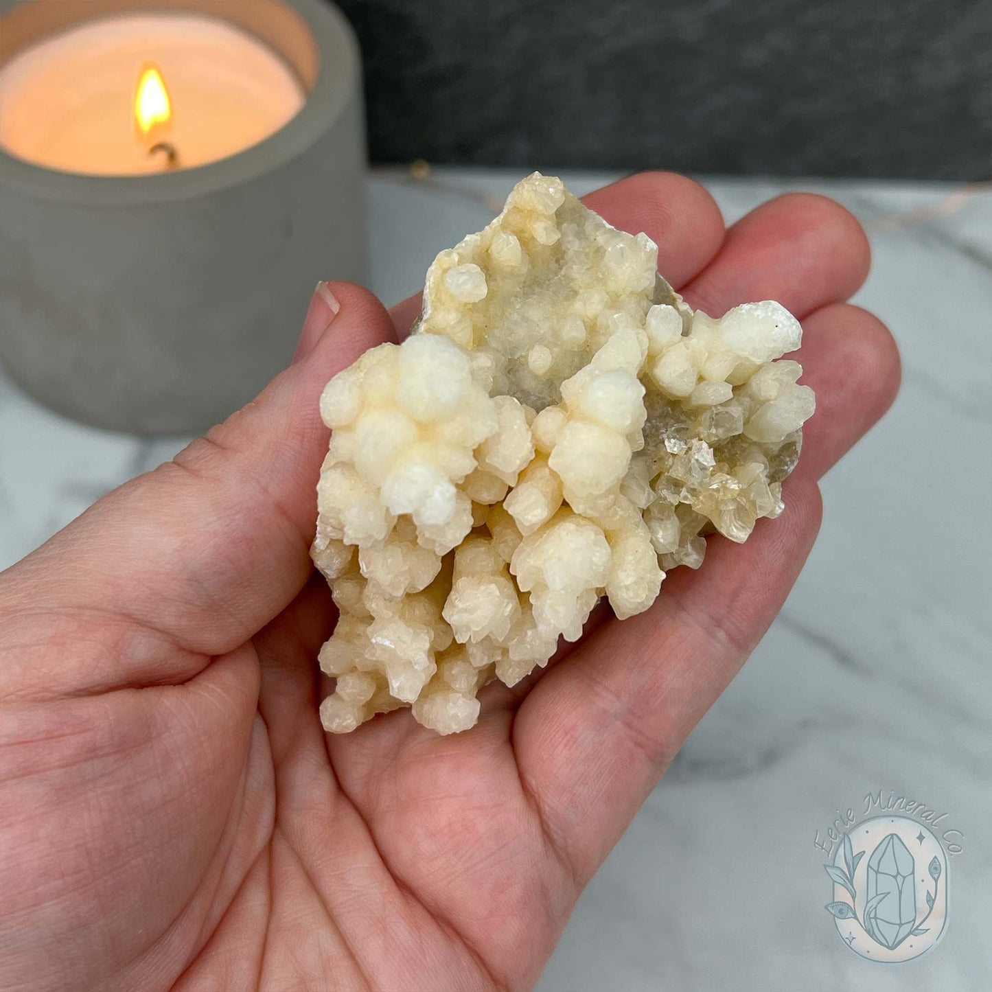 Yunnan Province Creamy White Calcite Cave Stalactite Specimen