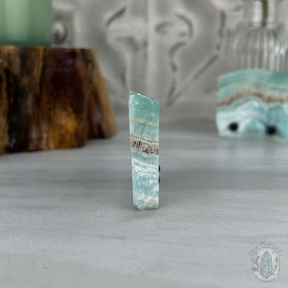 Beach Vibes Caribbean Calcite Slab Style Pet Rock