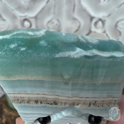 Beach Vibes Caribbean Calcite Slab Style Pet Rock