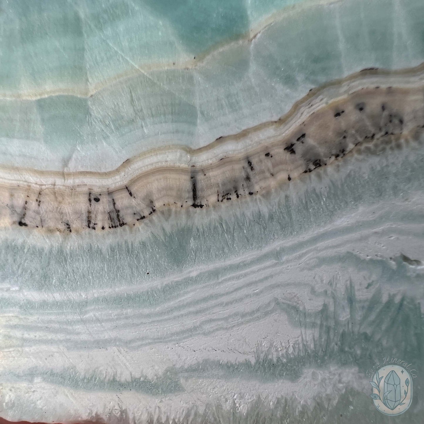 Beach Vibes Caribbean Calcite Slab Style Pet Rock