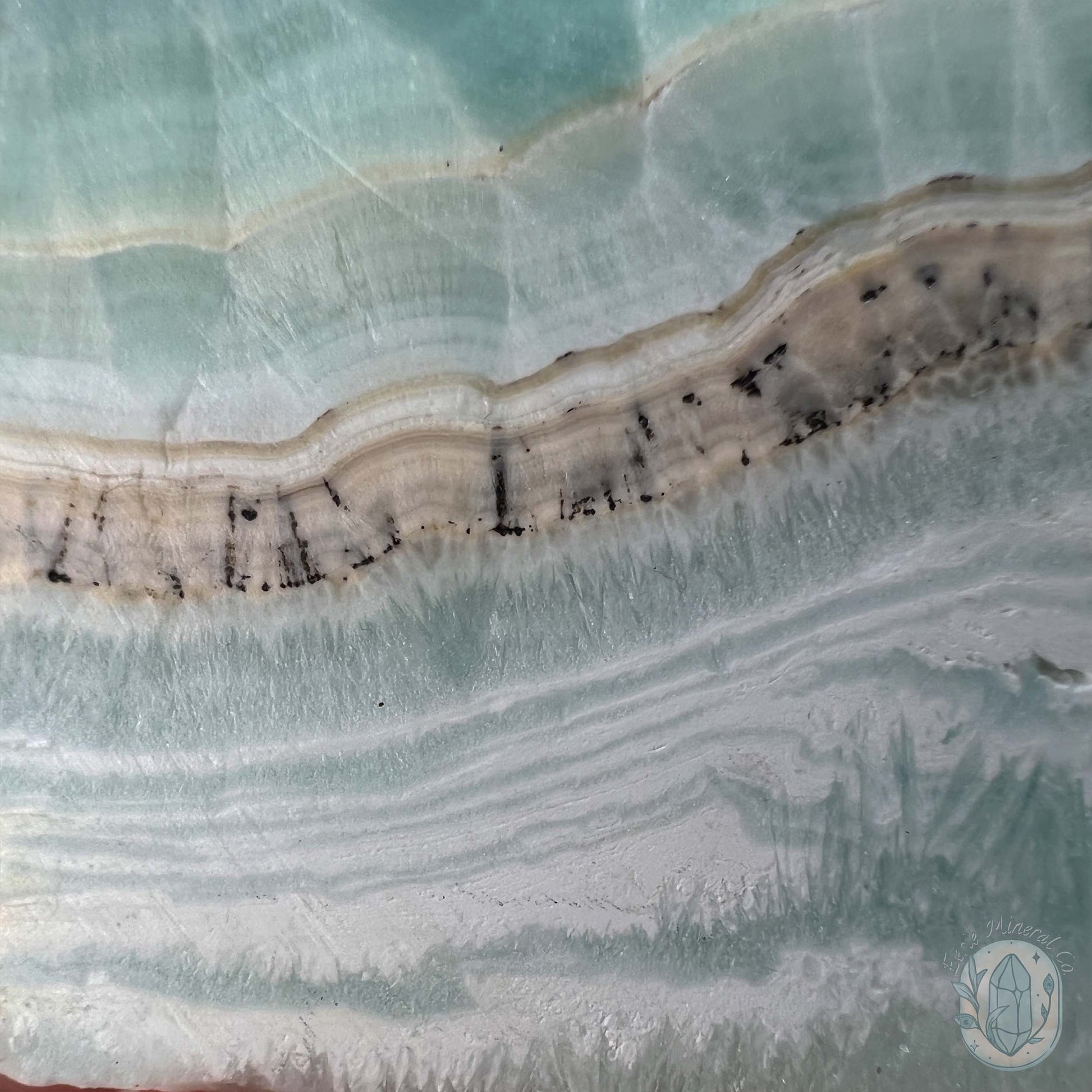 Beach Vibes Caribbean Calcite Slab Style Pet Rock