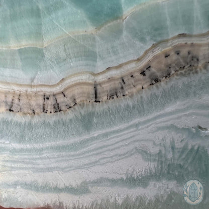 Beach Vibes Caribbean Calcite Slab Style Pet Rock