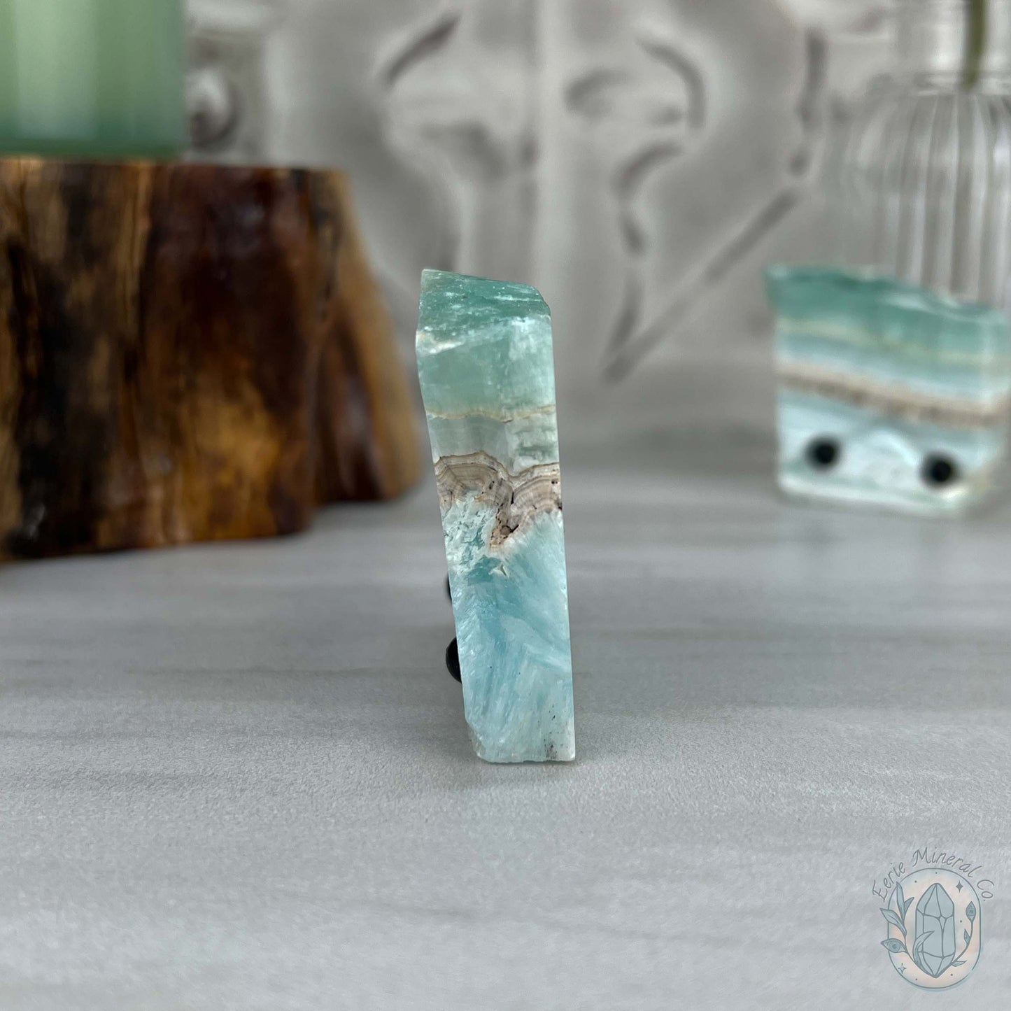 Beach Vibes Caribbean Calcite Slab Style Pet Rock