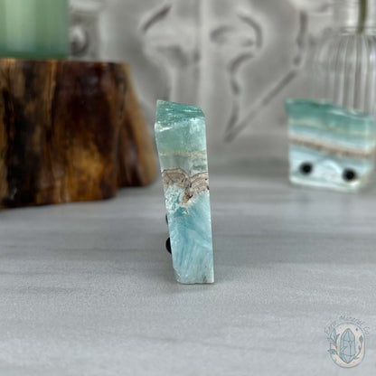 Beach Vibes Caribbean Calcite Slab Style Pet Rock