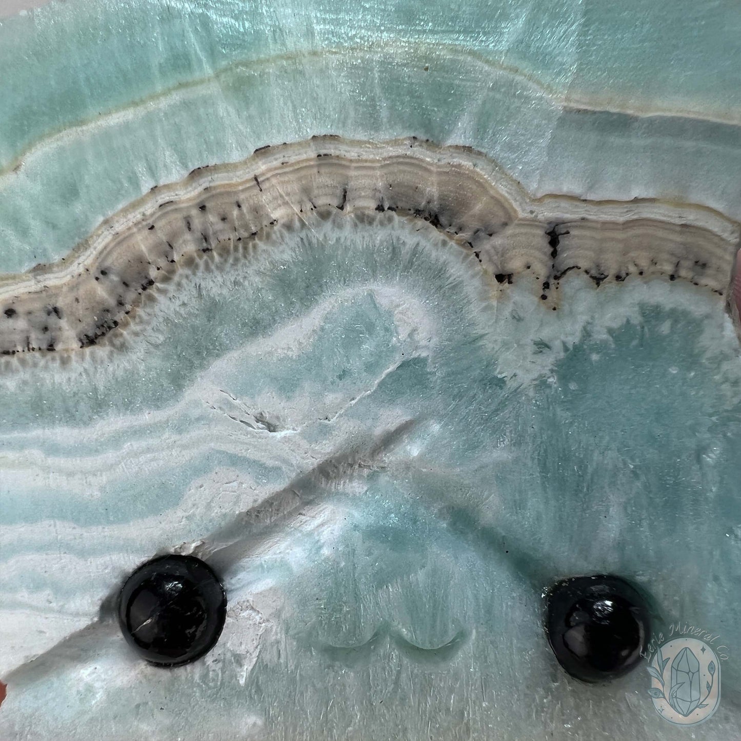 Beach Vibes Caribbean Calcite Slab Style Pet Rock
