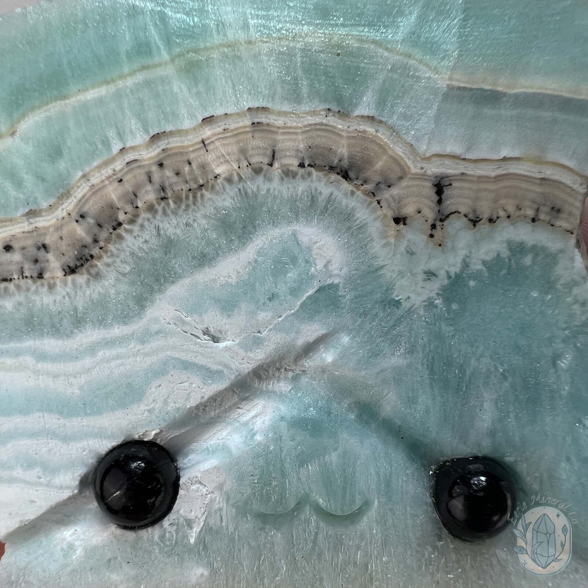 Beach Vibes Caribbean Calcite Slab Style Pet Rock