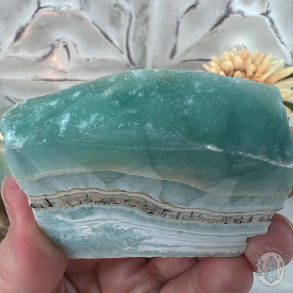 Beach Vibes Caribbean Calcite Slab Style Pet Rock