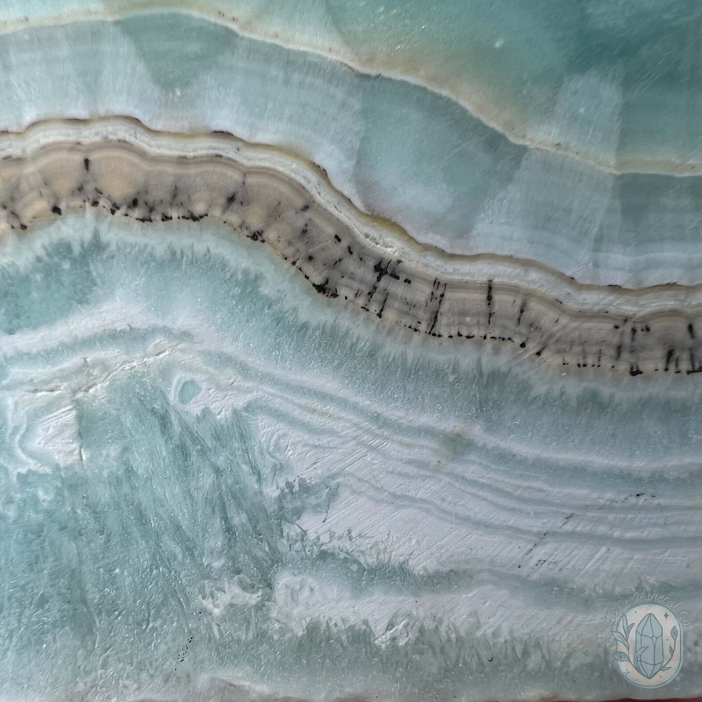 Beach Vibes Caribbean Calcite Slab Style Pet Rock