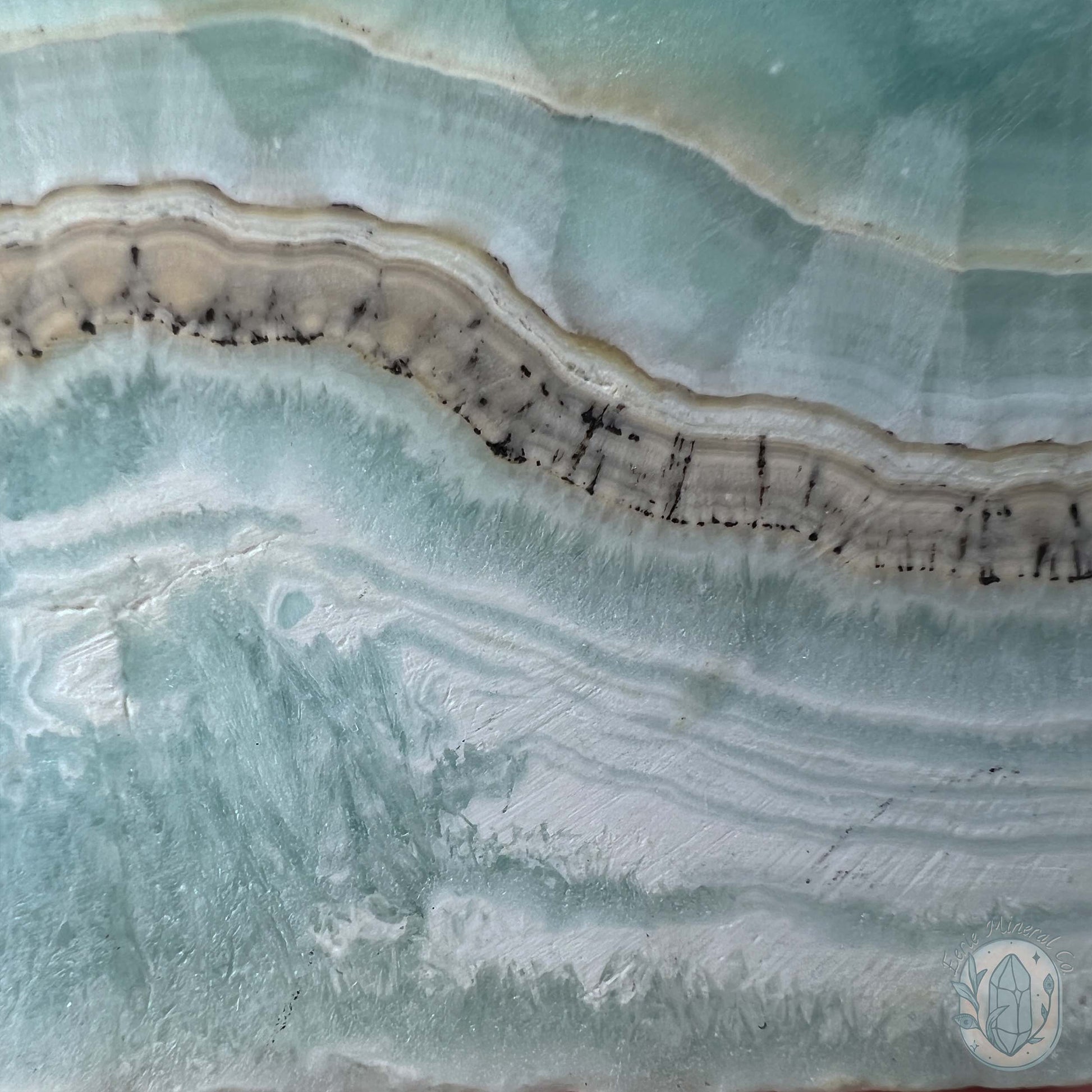 Beach Vibes Caribbean Calcite Slab Style Pet Rock