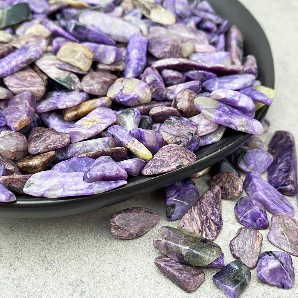 Charoite Tumbled Chips