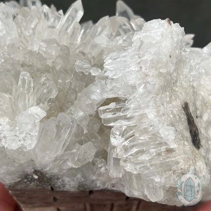 Clear Chrysanthemum Crystal Quartz Cluster House