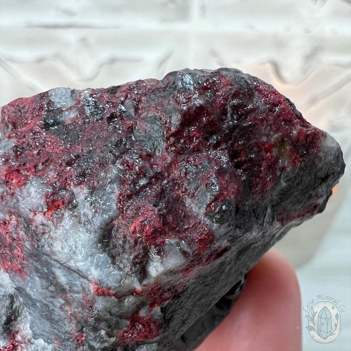 Raw Cinnabar Pet Rock Specimen