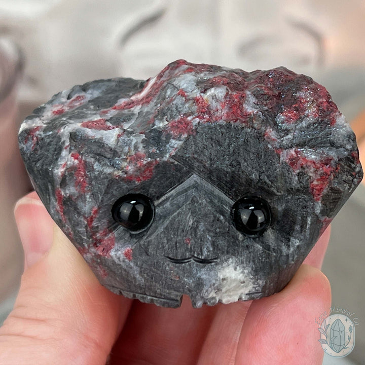 Raw Cinnabar Pet Rock Specimen