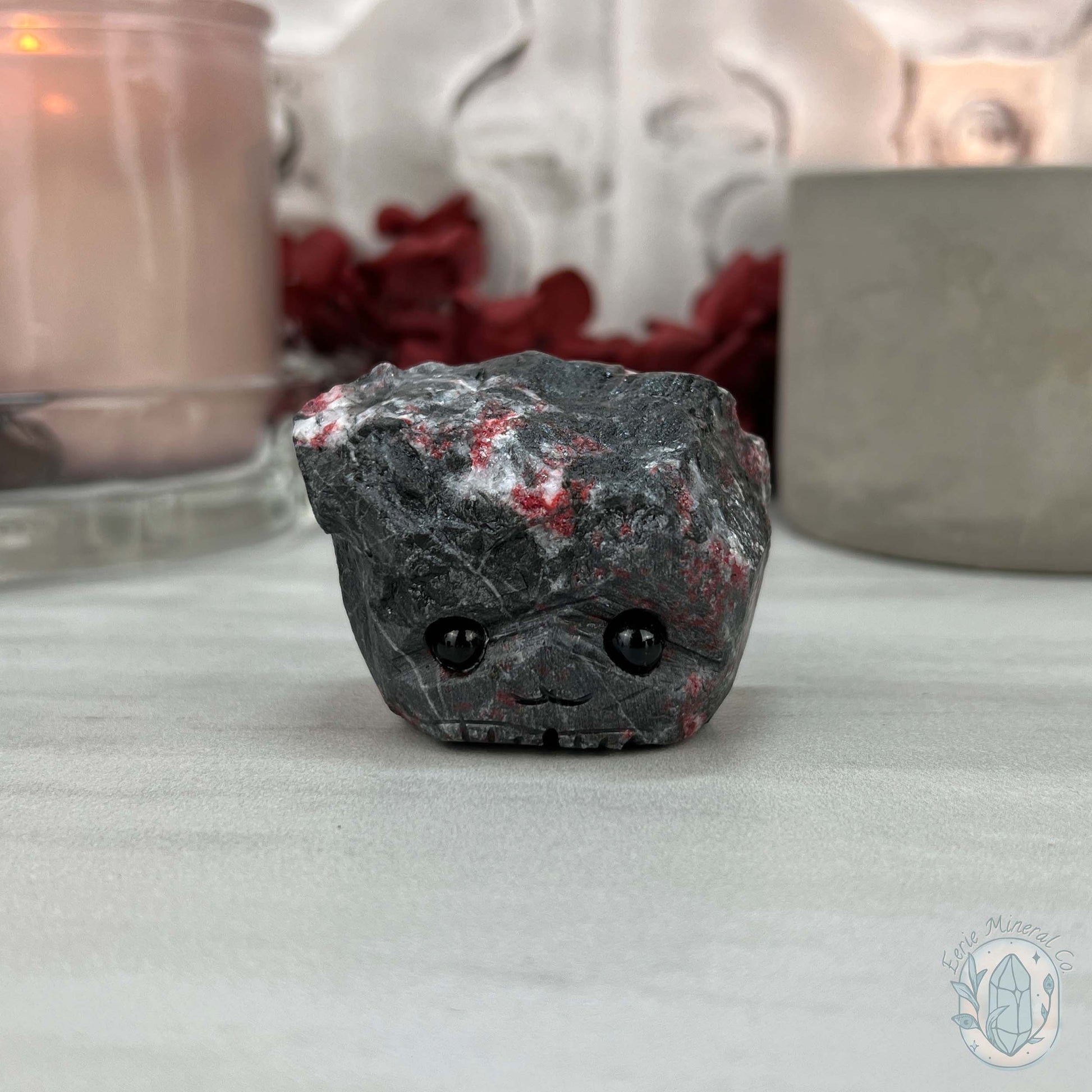 Raw Cinnabar Pet Rock Specimen