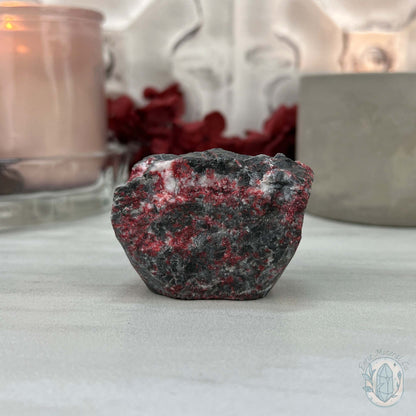 Raw Cinnabar Pet Rock Specimen