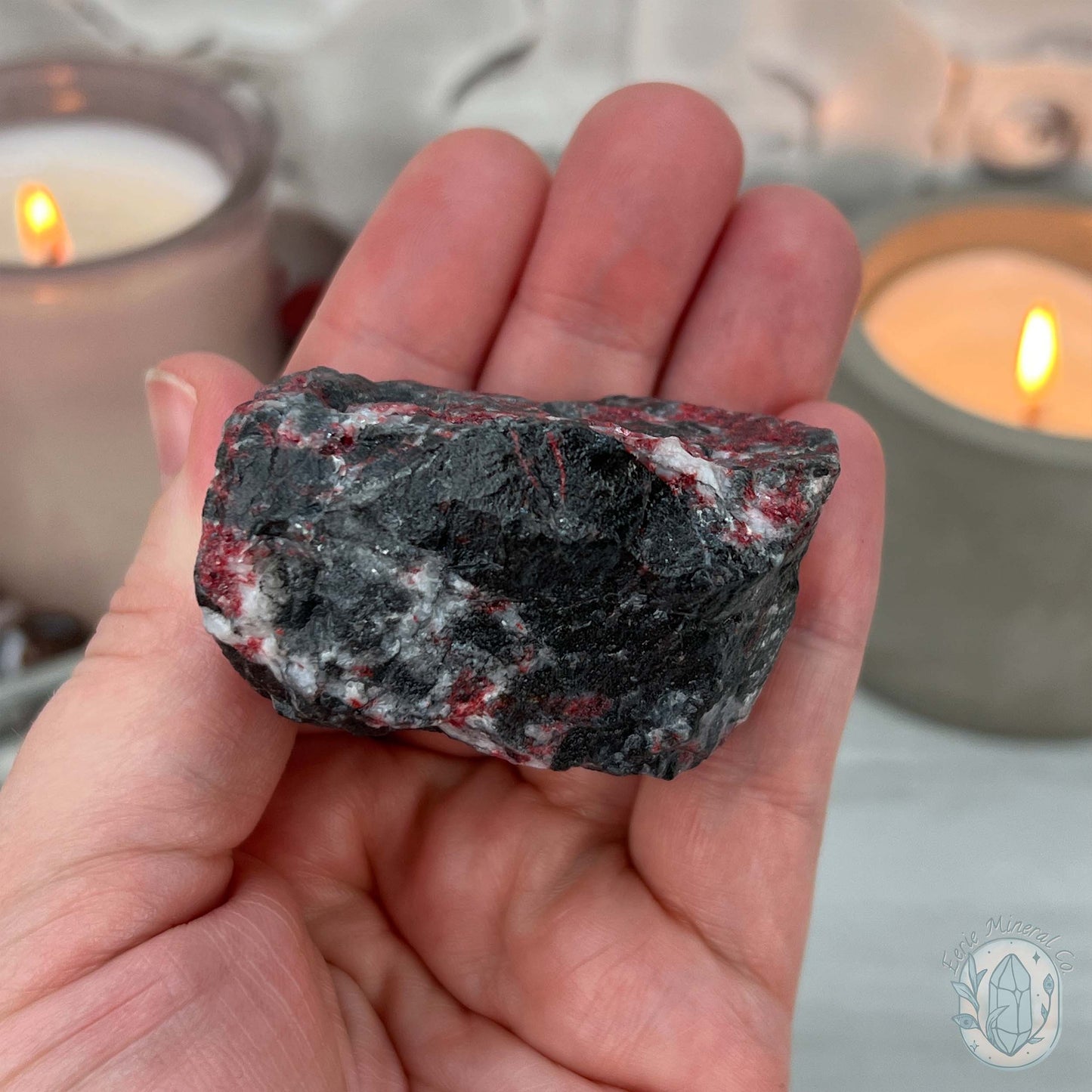 Raw Cinnabar Pet Rock Specimen
