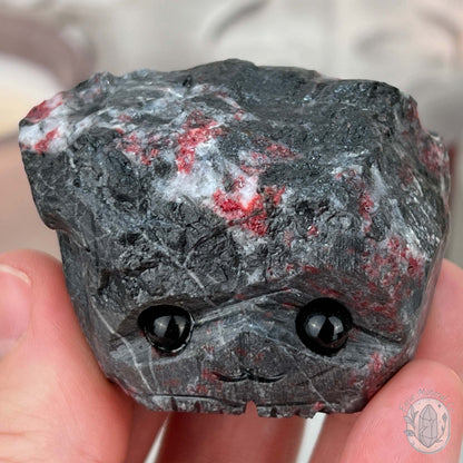 Raw Cinnabar Pet Rock Specimen