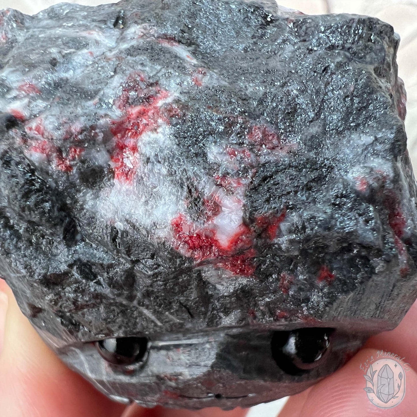 Raw Cinnabar Pet Rock Specimen