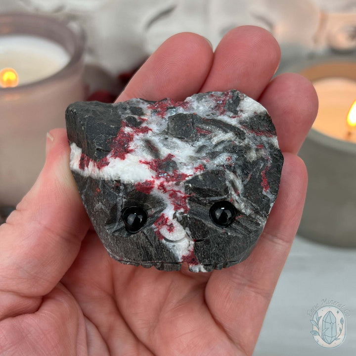 Raw Cinnabar Pet Rock Specimen